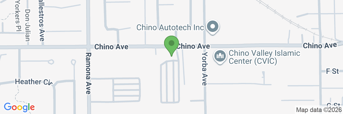 Map showing facility locations