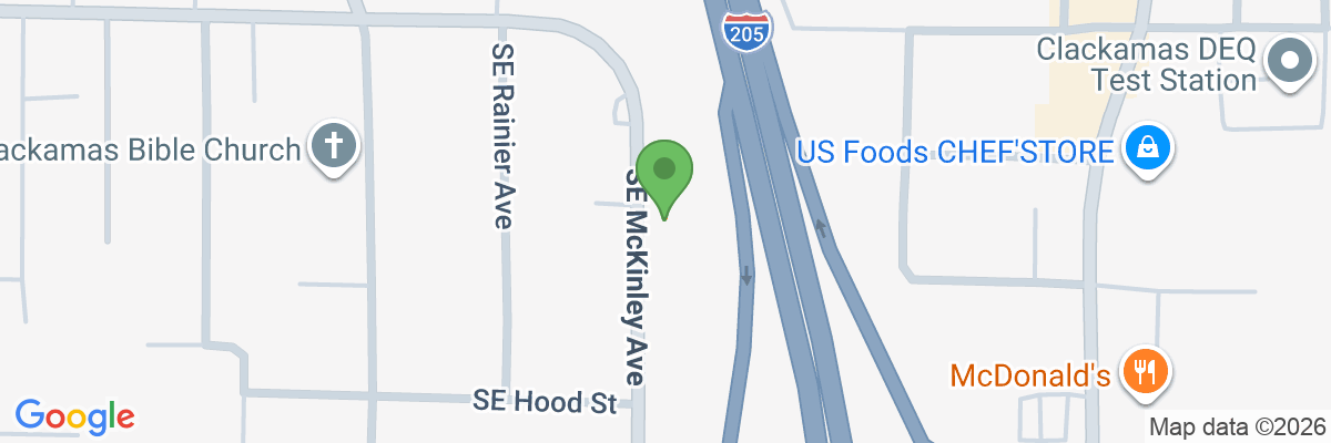 Map showing facility locations