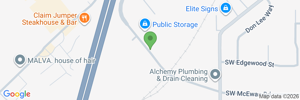 Map showing facility locations