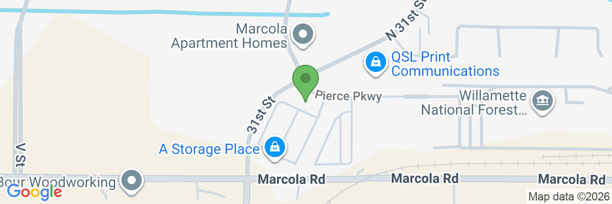 Map showing facility locations