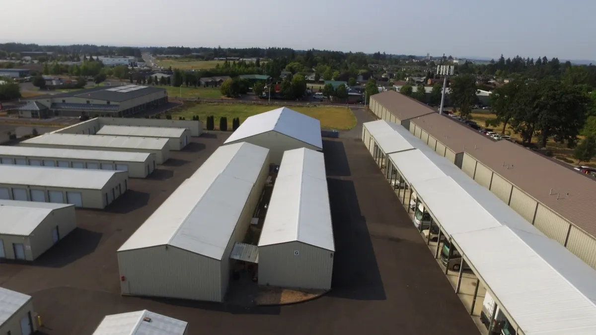 Aerial view of Newberg Storage Center
