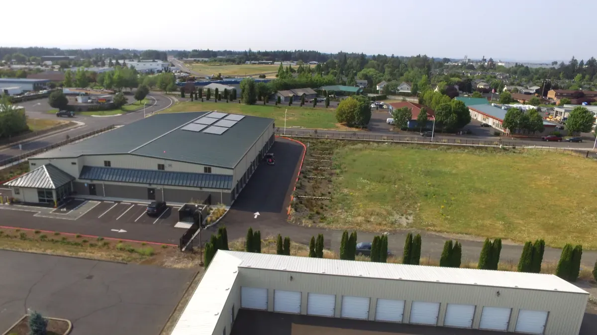 Aerial view of Newberg Storage Center