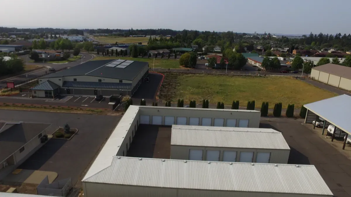 Aerial view of Newberg Storage Center