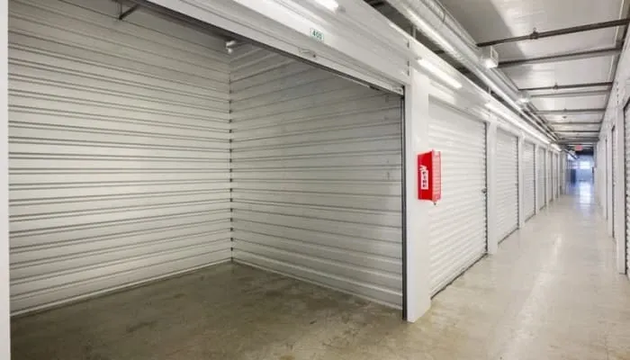 Inside storage units in a variety of sizes at A Storage Place in Springfield, Oregon
